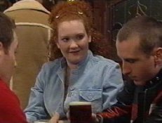 Fiz, Tyrone and Kirk at The Rovers Return